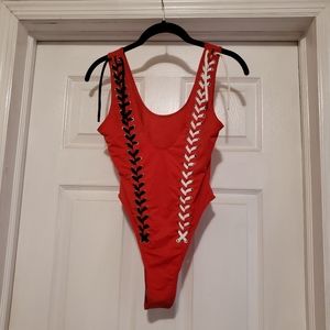 Icon Swim Red Swimsuit
